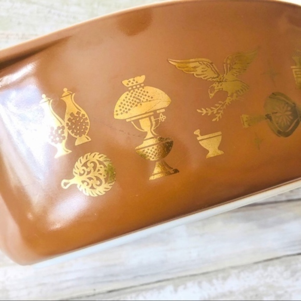 Pyrex Early American Oval 2 1/2 Quart Casserole Dish 045 Vintage MCM [No Lid] - Picture 13 of 16